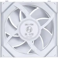 Lian Li UNI FAN SL Wireless 120 mm LCD tuuletinpakkaus, 3 kpl, valkoinen