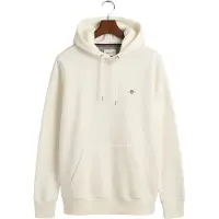 Gant for man. 2007058 Shield hoodie off-white (3XL), Casual, Cotton, Sustainable