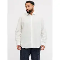 Jack & Jones Breeze Linen Plus Size Pitkähihainen Kauluspaita