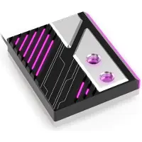 Alphacool Apex 1 Water CPU Cooler Black/Silver with RGB LED Backlight Addressable for AMD AM5 (13893)