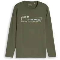 Tom Tailor DENIM Paita vaaleansininen / vihreä / valkoinen