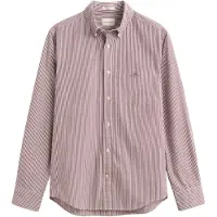 Gant Reg Classic Poplin Banker Shirt - Burgundy - XL