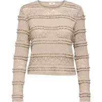 JDY Jdysarah L/S Lace Top Jrs Noos - Beige - M