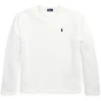 Ralph Lauren for woman. 211967105001 White cotton jersey knit t-shirt (XL), Casual, Long sleeve