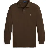 Ralph Lauren Custom Slim Fit Mesh Polo Shirt - Brown - XXL
