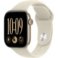 Apple Watch Series 12 GPS 42 mm vaaleankultainen alumiinikuori ja hiekanvärinen urheiluranneke - S/M