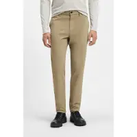 BOSS for man. 50510917 Beige Tapered Chino Trousers (30/34), Casual, Cotton
