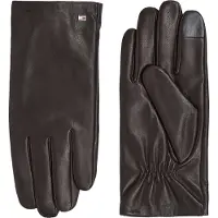 Tommy Hilfiger Essential Flag Leather Gloves - Black - S/M