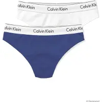 Calvin Klein Underwear Stringit tummansininen / vaaleanharmaa / musta / valkoinen