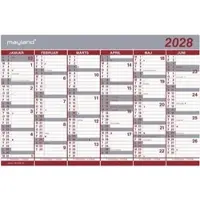 Mayland Kontorkalender Dobbelt halvårskalender 2028