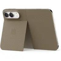 Apple iPhone Duo Folio -kuori pöytätuella, kaarnanvärinen