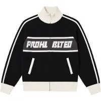 Prohibited Letterman Knit Neule musta, XL