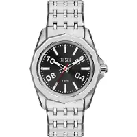 Diesel Analoginen kello 'STINGER' musta / hopea