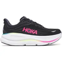 Hoka One One Women's Bondi 9 Black/Neon Dragonfruit Juoksukengät 41 ⅓