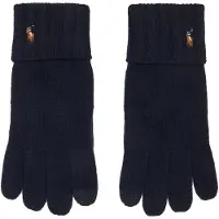 Ralph Lauren for man. 449793457003 Marine touchscreen gloves (OSFA), Casual, Wool, Navy