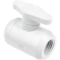 Alphacool Eiszapfen 2-suuntainen palloventtiili, G1/4", valkoinen