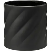 Cooee Design Twist kukkaruukku Black, medium Ø19 cm