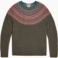 Royal Robbins Women's Westlands Fairisle Crew naisten merinovillapaita