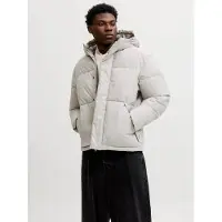 Jack & Jones Talvitakki 'JJESoho' vaaleanharmaa