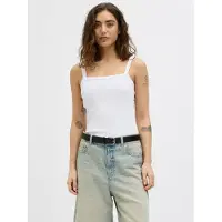 JJXX Jxfifi Str Sl Rib Top Jrs Sn - White - XL