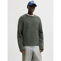 Jack & Jones Jornorrebro Catskills Knit Crew Neck Sn - Khaki green - S