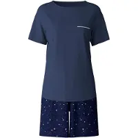 Calida Pyjamashortsit laivastonsininen / valkoinen