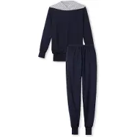 Calida Pyjama ultramariini / valkoinen
