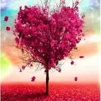 Figure'd Art Figured Art Ristipistotyö Heart Tree