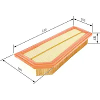 Bosch Ilmansuodatin , F 026 400 134 - Mercedes - E-klass, W204, Slk