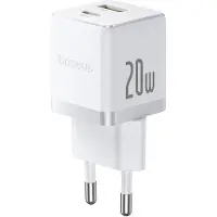 Baseus Palm 20W USB-C USB-A Wall Charger - White
