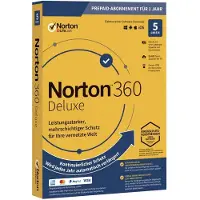 Norton 360 Deluxe | Vuosi lisenssi | 5 laitetta | Automaattinen uusinta