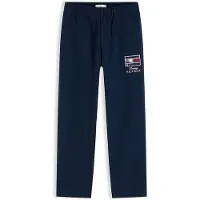 Tommy Hilfiger Housut 'Festive' laivastonsininen / rubiininpunainen / valkoinen