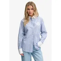 Superdry Poplin Cuff Stripe Pitkähihainen Kauluspaita