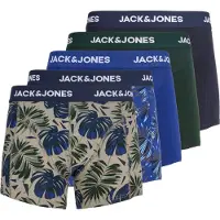 Jack & Jones Jachendo Leaves Trunks 5 Pack - Khaki green - M