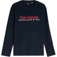 Tom Tailor Paita tummansininen / kirkaanpunainen / valkoinen