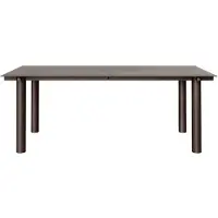 Ferm Living Atura ruokapöytä Dark chocolate-tummasävyinen lasi, 90x200 cm