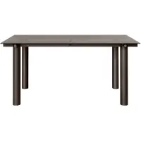 Ferm Living Atura ruokapöytä Dark chocolate-tummasävyinen lasi, 90x160 cm