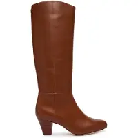 Ralph Lauren for woman. 802P15714002 Brown Emrsyn Tl leather boots (40), 3 to 5 cm, None, Casual