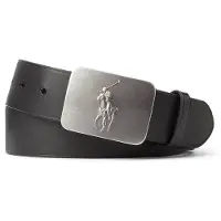Ralph Lauren Vyö 'VACCHETTA' musta