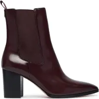 Ralph Lauren for woman. 802P12049003 Dark garnet patent leather Raelynn ankle boots (39), 5 to 8 cm, None, Casual, Maroon