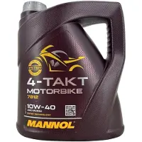 Mannol OLEJ MANNOL 10W40 4L MOTORBIKE 4T ESTER TECHNOLOGY SL / JASO MA/MA2 / PLATSIKOWE OPAKOWANIE