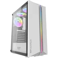 Darkflash DK151 LED computer case (white) + 3 RGB fans