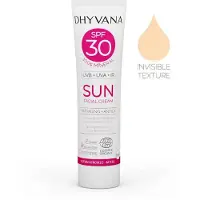 Dhyvana SUN Sävytön aurinkovoide kasvoille SK30