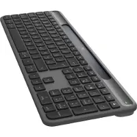 Logitech K980 Signature Slim Solar+ for Business - Näppäimistö - Saksa - Harmaa