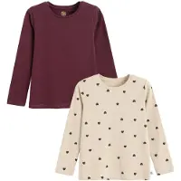 Cool Club Paita beige / viininpunainen / musta