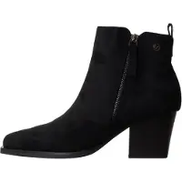 Xti for woman. 14610303-ANTRACITA Black ankle boots 146103 (39), 5 to 8 cm, Zip, Casual