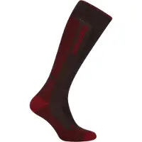 Icebreaker Men's Merino Ski+ Medium Bittersweet/Port/Black Hiihtosukat 44.5-46.5
