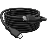 Digitus Silikoninen USB-C - USB-C -liitäntäkaapeli, USB 3.2 Gen2 10G 4K60Hz 100W, 1m musta (AK-300342-010-S)