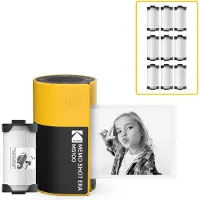 Kodak Instant Camera Memo Shot MS100 Yellow Bundle