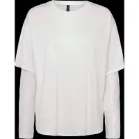 Vero Moda Vmcube Ls O-Neck Lace Top Jrs Lcs - White - S